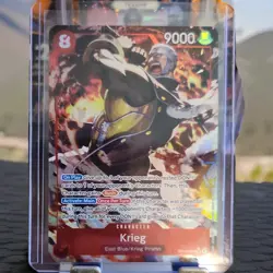 Bandai One Piece Krieg OP15-008 Super Rare Holo ALT ART 9000 Power Rush SR FLIP! - Image 1