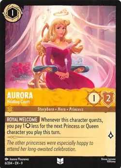Aurora - Holding Court 6/204 Fabled Disney Lorcana - Image 1