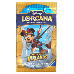 Disney Lorcana Into the Inklands Booster Pack | Scrooge McDuck Ursula Mickey - Image 1