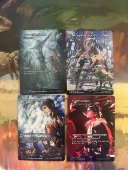 Mtg Final Fantasy Borderless Extended Art Showcase Lot - Image 1