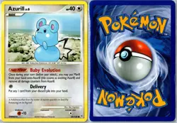 Pokemon Card - Azurill 69/130 Diamond & Pearl Common Heavily Played - Image 3