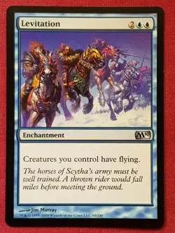 Magic The Gathering 2010 CORE SET M10 LEVITATION blue card MTG - Image 1