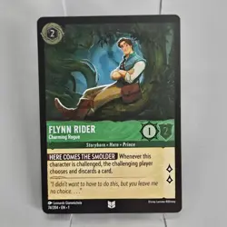 Lorcana The First Chapter Flynn Rider Cold Foil 74/204 Disney Card NM - Image 1