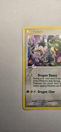 Pokemon TCG Rayquaza EX Emerald Holo Rare Card 9/106 Stamped - Image 3
