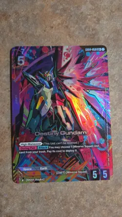 Gundam Card Game - Destiny Gundam (Phantom Aria) GD04-050 LR+ English - Image 1