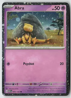 Abra - (Cosmos Holo) 063/165 - Miscellaneous Cards & Products Holo - PTCG - Image 1