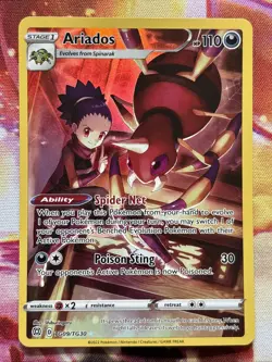 Ariados TG09/TG30 Brilliant Stars Trainer Gallery NM Ultra Rare Pokemon Card - Image 1