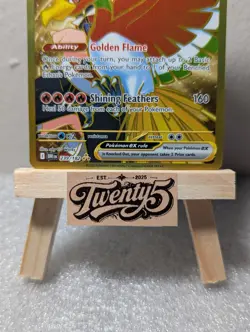 Pokemon TCG Ethan's Ho-Oh EX 239/182 Sv10: Destined Rivals Gold Holo Card - Image 3