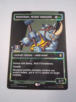 MTG Rocksteady, Mutant Marauder (Borderless) (Surge Foil) Commander: TMNT - Image 1