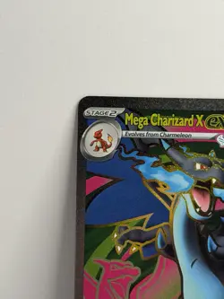 Pokemon Mega Charizard X EX Holo Ultra Rare 109/094 Phantasmal Flames 360HP - Image 2