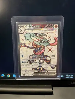 Pokemon TCG Twilight Masquerade Greninja EX 198/167 Ultra Rare NM - Image 1