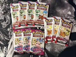 Pokemon Sword&Shield/Scarlet&Violet Fun Packs Lot of 10 Sealed - Image 1