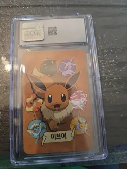 Eevee Edition Pokemon Playing Cards 2019 KOR Point Salad Graded CGC Pristine 10 - Image 2