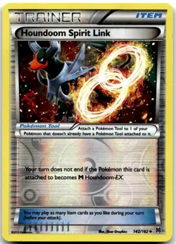Pokemon Houndoom Spirit Link BREAKthrough BKT #142/162 Uncommon Reverse Holo LP - Image 1