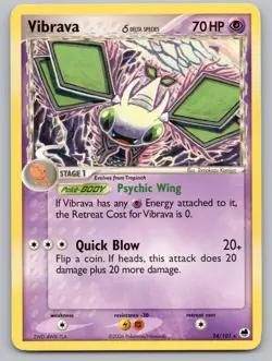 Vibrava 24/101 Rare Dragon Frontiers Pokemon Lightly Played - Image 1