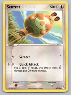 Sentret 62/92 Common Legend Maker Pokemon Lightly Played - Image 1