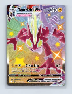 Toxtricity VMAX SV113/SV122 Holo VMAX Rare Shining Fates Shiny Vault Pokemon NM - Image 1
