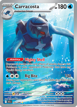 NM-Mint Carracosta - 107/086 - Illustration Rare Pokemon Black Bolt - Image 1