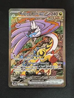 ◓Raging Bolt ex 166 Prismatic Evolutions - Pokemon TCG Full Art Secret Rare*NM◓ - Image 2