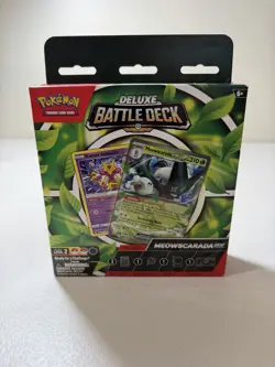 Pokemon Deluxe Battle Deck Meowscarada ex Sealed Box w/ Radiant Alakazam TCG - Image 2
