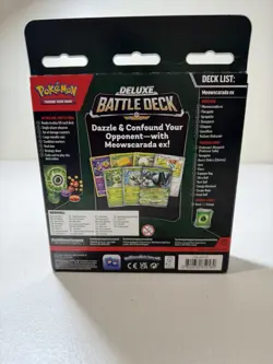Pokemon Deluxe Battle Deck Meowscarada ex Sealed Box w/ Radiant Alakazam TCG - Image 4