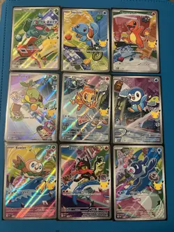 Pokemon TCG First Partner Illustration Collection Series 1 Full Set of 9. READ!! - Image 1