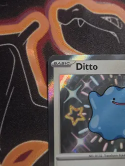 Pokemon TCG Ditto 201/091 SV: Paldean Fates Holo Shiny Rare HP 60 - Image 4