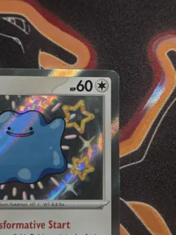 Pokemon TCG Ditto 201/091 SV: Paldean Fates Holo Shiny Rare HP 60 - Image 5