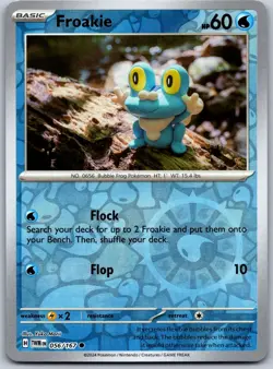 Froakie 056/167 Common Twilight Masquerade Pokemon Reverse Holo Near Mint - Image 1