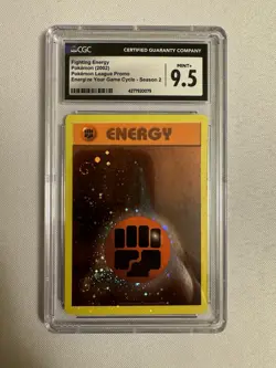 2002 Pokemon Fighting Energy Reverse Holo SWIRL Energize Your Game Promo CGC 9.5 - Image 2