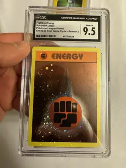 2002 Pokemon Fighting Energy Reverse Holo SWIRL Energize Your Game Promo CGC 9.5 - Image 4