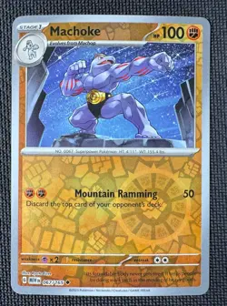 MACHOKE 067/165 REVERSE HOLO UNCOMMON 151 POKEMON REVERSE HOLO NM - Image 1
