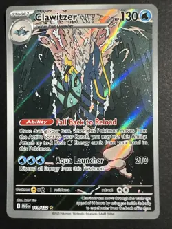 Pokemon TCG Clawitzer 141/132 Illustration Rare Mega Evolution ME01 - Image 1