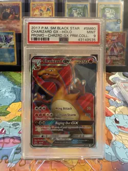 PSA 9 Pokemon TCG Charizard GX SM60 SM Promos Holo - Image 1