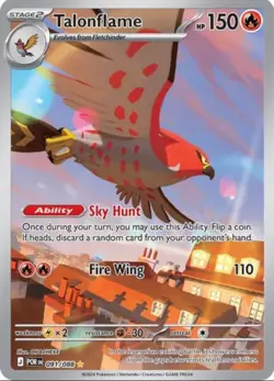Pokemon Perfect Order Talonflame Illustration Rare 091/088 - Image 1