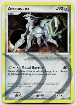 Arceus (AR9) AR9 Arceus Holo Pokemon MP - Image 1