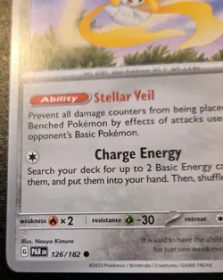 Jirachi 126/182 Common Scarlet & Violet: Paradox Rift Pokemon TCG - Image 4