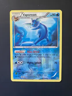 Pokemon Vaporeon 22/98 XY - Ancient Origins NM - Image 1