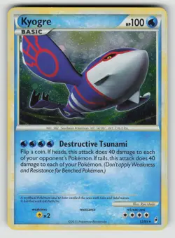 Kyogre 12/95 Holo Rare Call of Legends Pokemon Holo VLP - Image 1