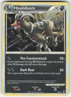 Houndoom 10/95 Holo Rare Call of Legends Pokemon LP - Image 1