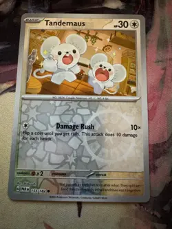 Tandemaus 153/182 Common Paradox Rift Pokemon Shibuzoh. Reverse Holo Near Mint - Image 1