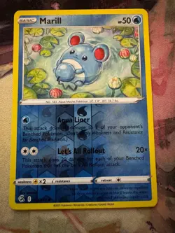 Marill 058/264 Common Fusion Strike Pokemon sowsow Reverse Holo Near Mint - Image 1