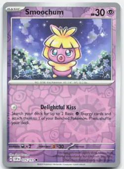 Smoochum 075/191 Common Surging Sparks Pokemon Saya Tsuruta Reverse Holo NM - Image 1