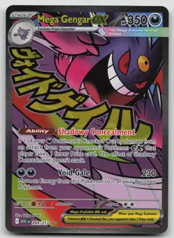 Pokemon TCG Mega Gengar EX 269/217 Mega Attack Rare Ascended Heroes English NM - Image 1