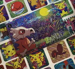 Pokemon Charizard Vintage Pocket Monsters Vending HOLO Prism Sticker 99 Nintendo - Image 1