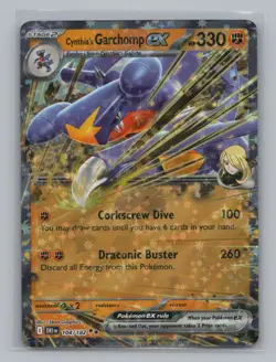 Cynthia's Garchomp ex Holo 111/217 Ascended Heroes Pokemon TCG NM - Image 1