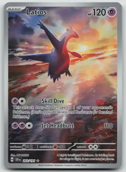 Pokemon TCG Latios 203/191 Surging Sparks Illustration - Image 1