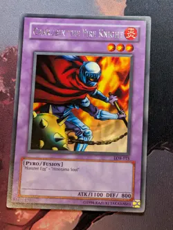 Yu-Gi-Oh | Charubin the Fire Knigt - LOB-015 - Rare - UNLIMITED - OLD PRINT VLP - Image 1