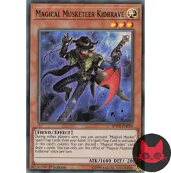 Yugioh Magical Musketeer Kidbrave SPWA-EN018 Super Rare 1st Edition NM - Image 1