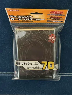 Konami OCG Yugioh Sleeves Black 70 Count Japanese Small Size Official Product - Image 2